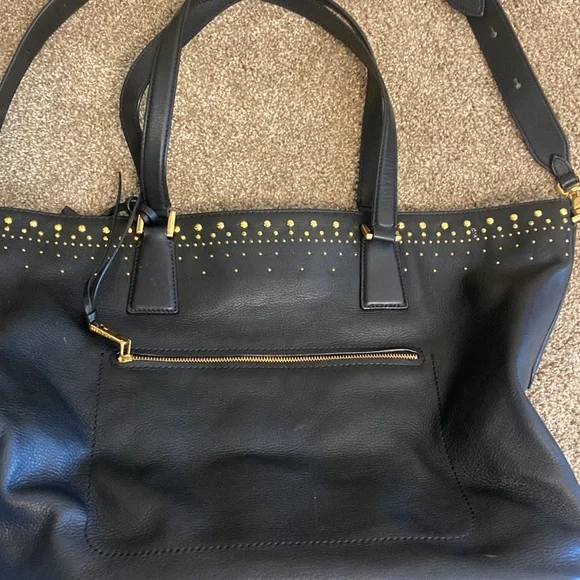 Cole Haan women’s large black leather tote NWT - Picture 2 of 14